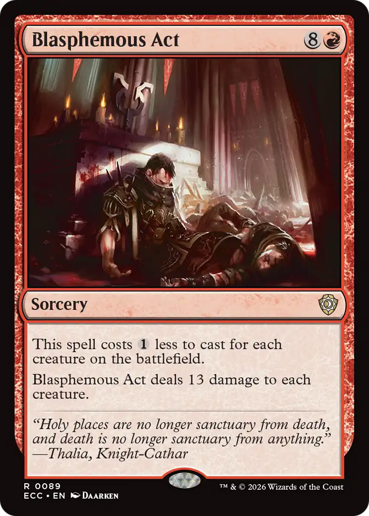 Blasphemous Act [Lorwyn Eclipsed Commander]