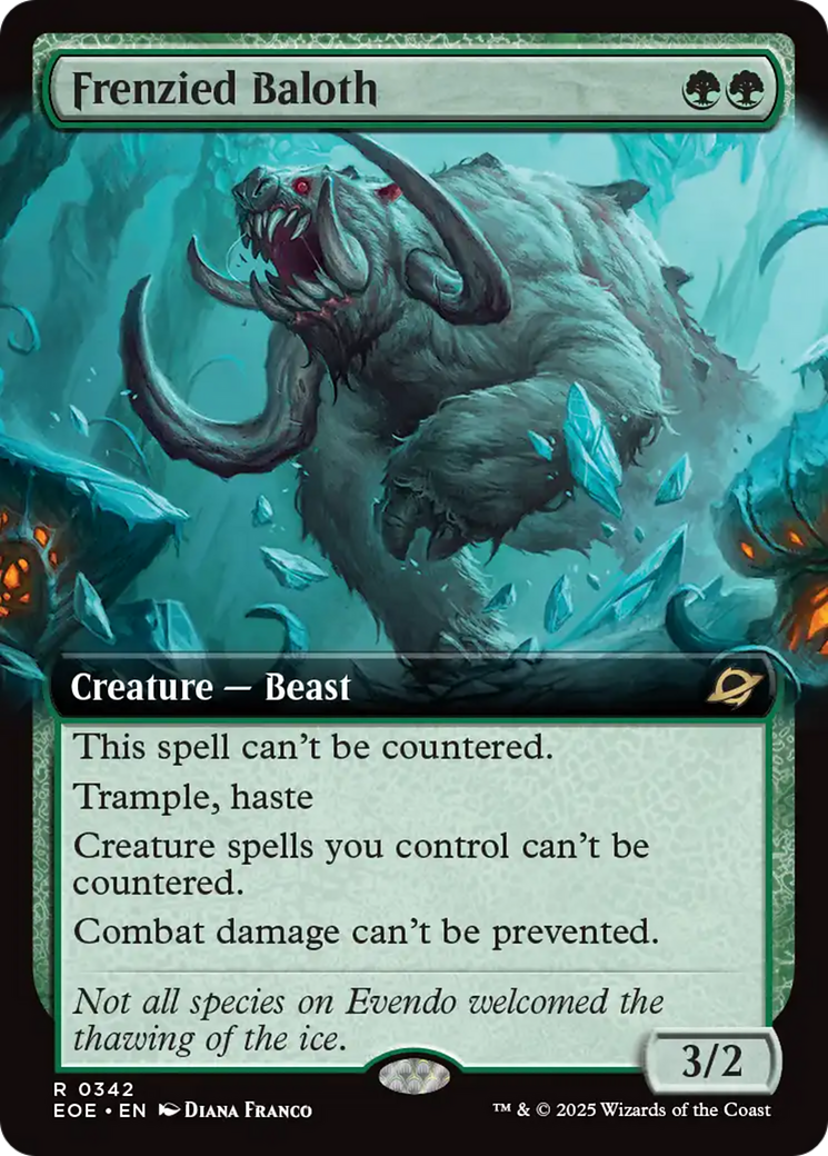 Frenzied Baloth (Extended Art) [Edge of Eternities]