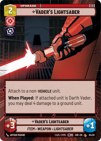 Vader's Lightsaber (Hyperspace) (4/20) [Spark of Rebellion: Weekly Play]