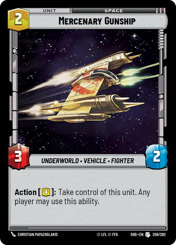 Mercenary Gunship (256/262) (256/262) [Shadows of the Galaxy]
