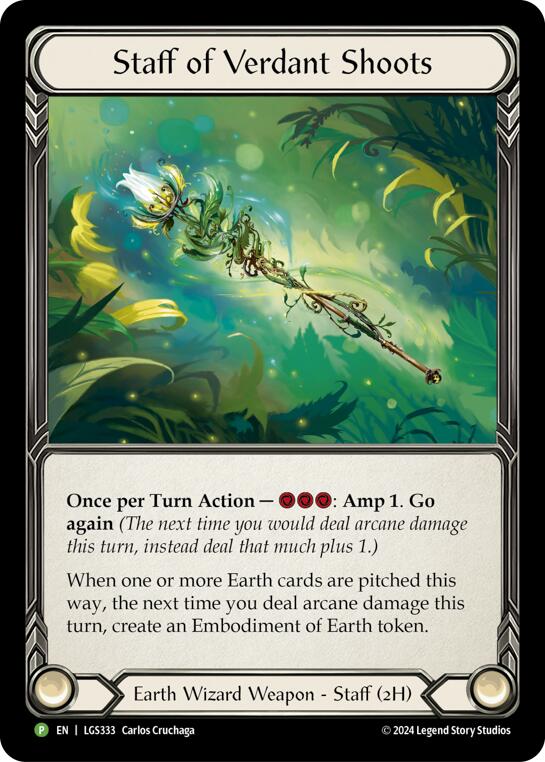 Staff of Verdant Shoots [LGS333] (Promo)  Rainbow Foil