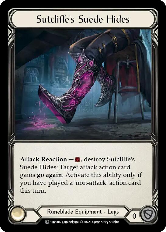 Sutcliffe's Suede Hides [1HV006] (Historic Pack 1 Blitz Deck Viserai)
