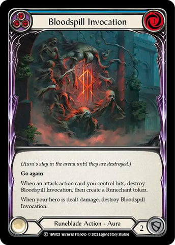 Bloodspill Invocation (Blue) [1HV023] (Historic Pack 1 Blitz Deck Viserai)