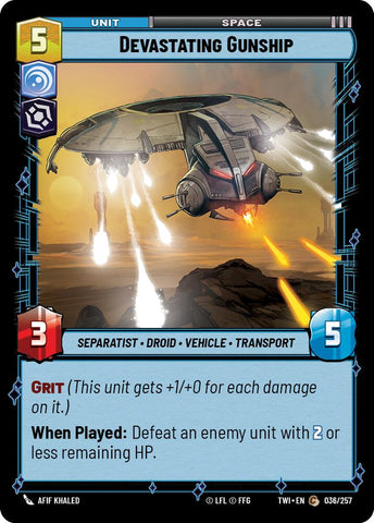 Devastating Gunship (036/257) (036/257) [Twilight of the Republic]