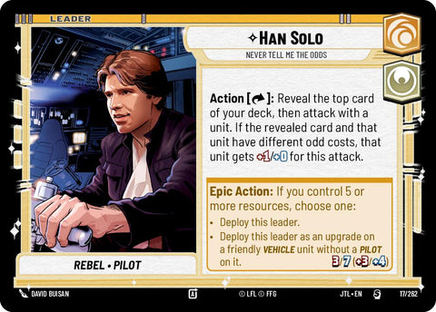 Han Solo - Never Tell Me the Odds (017/262) (017/257) [Jump to Lightspeed]
