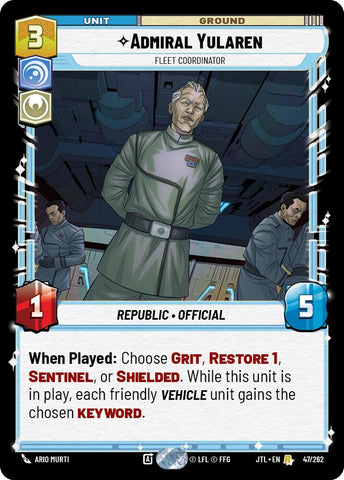 Admiral Yularen - Fleet Coordinator (047/262) (047/262) [Jump to Lightspeed]