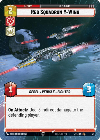 Red Squadron Y-Wing (411) (Hyperspace) (411) [Jump to Lightspeed]