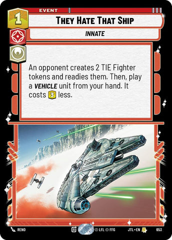 They Hate That Ship (653) (653) [Jump to Lightspeed]