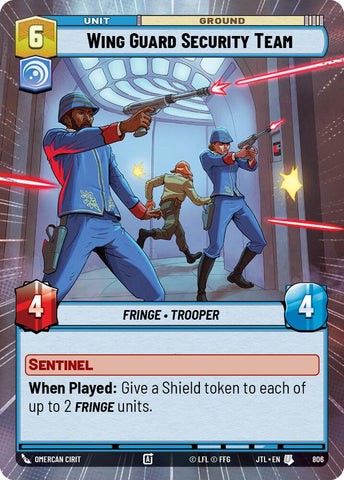 Wing Guard Security Team (806) (Hyperspace Foil) (806) [Jump to Lightspeed]