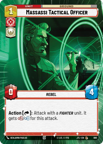 Massassi Tactical Officer (880) (Hyperspace Foil) (880) [Jump to Lightspeed]