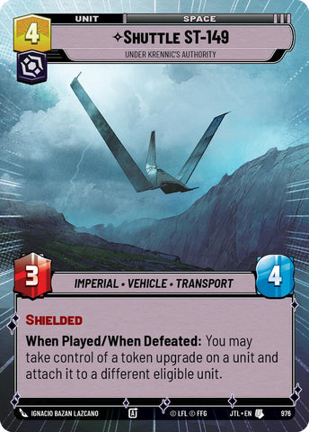 Shuttle ST-149 - Under Krennic's Authority (976) (Hyperspace Foil) (976) [Jump to Lightspeed]
