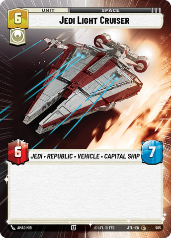 Jedi Light Cruiser (985) (Hyperspace Foil) (985) [Jump to Lightspeed]