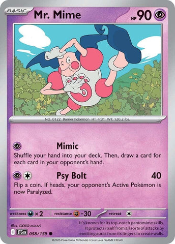 Mr. Mime (058/159) [Scarlet & Violet: Journey Together]