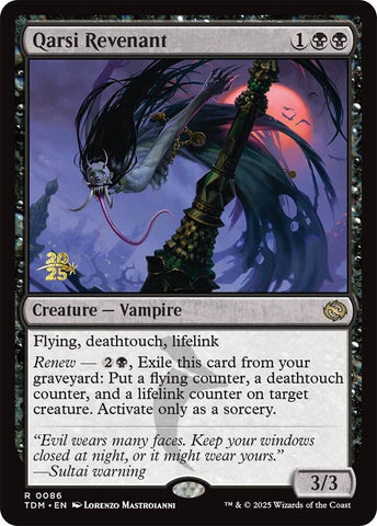 Qarsi Revenant [Tarkir: Dragonstorm Prerelease Promos]