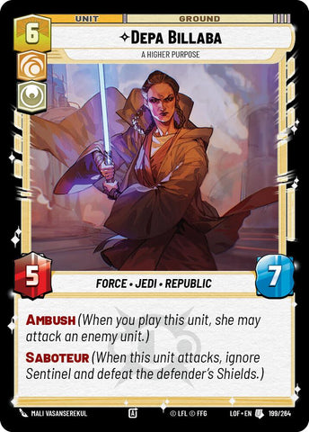 Depa Billaba - A Higher Purpose (199/264) (199/264) [Legends of the Force]