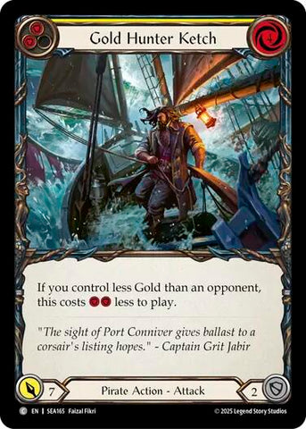 Gold Hunter Ketch [SEA165] (High Seas)  Rainbow Foil