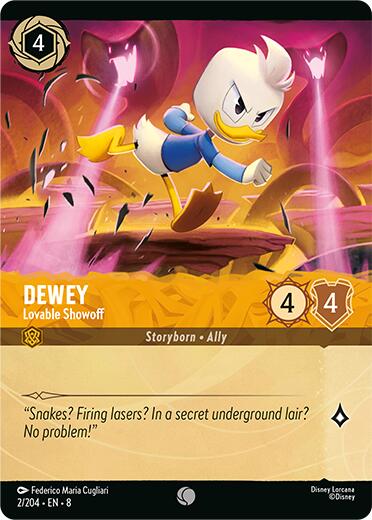Dewey - Lovable Showoff (Cold Foil) (2/204) [Reign of Jafar]
