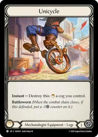 Unicycle (Treasure) [SEA010] (High Seas)  Cold Foil