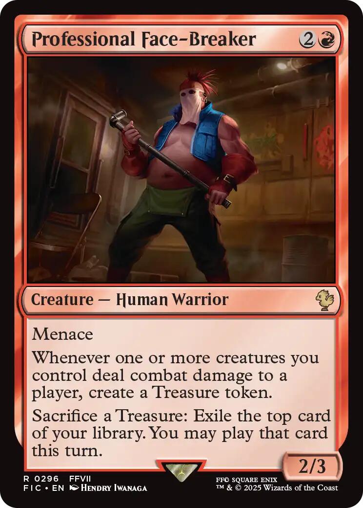 Professional Face-Breaker (Surge Foil) [FINAL FANTASY Commander]
