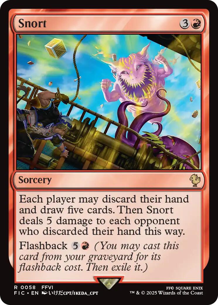 Snort (Surge Foil) [FINAL FANTASY Commander]