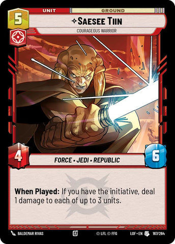 Saesee Tiin - Courageous Warrior (167/264) (167/264) [Legends of the Force]