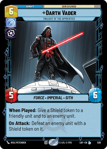 Darth Vader - Twilight of the Apprentice (539) (Foil) (539) [Legends of the Force]
