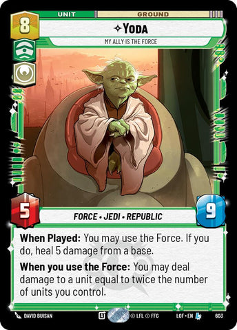 Yoda - My Ally is the Force (603) (Foil) (603) [Legends of the Force]