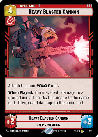 Heavy Blaster Cannon (673) (Foil) (673) [Legends of the Force]