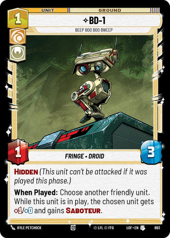 BD-1 - Beep Boo Boo Bweep (693) (Foil) (693) [Legends of the Force]