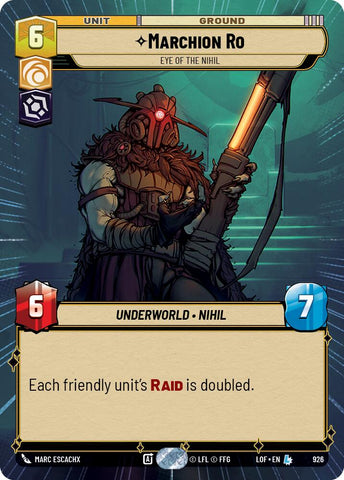 Marchion Ro - Eye of the Nihil (926) (Hyperspace Foil) (926) [Legends of the Force]