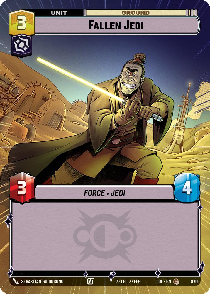 Fallen Jedi (970) (Hyperspace Foil) (970) [Legends of the Force]
