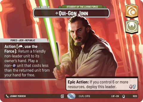 Qui-Gon Jinn - Student of the Living Force (1020) (Showcase) (1020) [Legends of the Force]