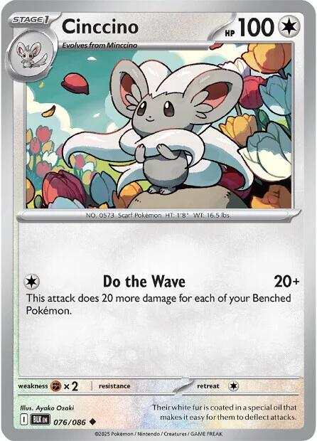 Cinccino (076/086) [Scarlet & Violet: Black Bolt]