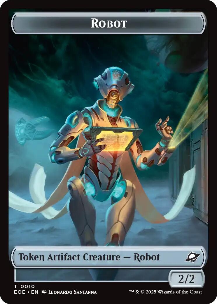 Robot // Lander (0005) Double-Sided Token [Edge of Eternities Tokens]