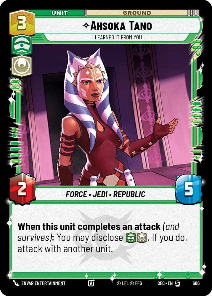Ahsoka Tano - I Learned It from You (Foil) (606) (606) [Secrets of Power]