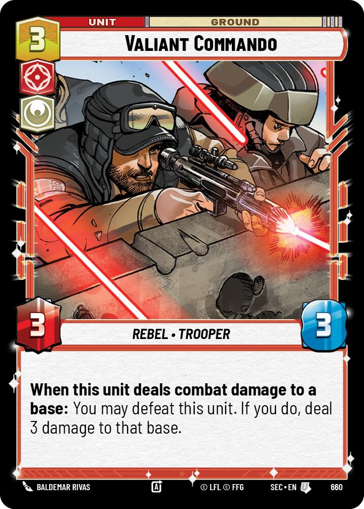 Valiant Commando (660) (Foil) (660) [Secrets of Power]