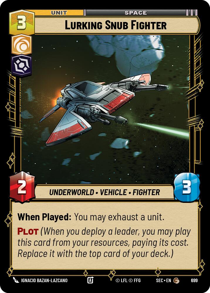 Lurking Snub Fighter (699) (Foil) (699) [Secrets of Power]