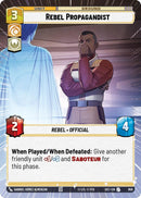 Rebel Propagandist (958) (Hyperspace Foil) (958) [Secrets of Power]