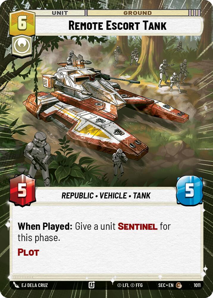 Remote Escort Tank (1011) (Hyperspace Foil) (1011) [Secrets of Power]