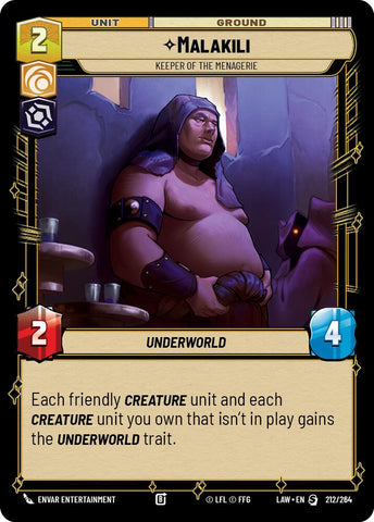 Malakili - Keeper of the Menagerie (212/264) (212/264) [A Lawless Time]