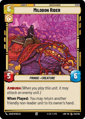 Milodon Rider (240/264) (240/264) [A Lawless Time]