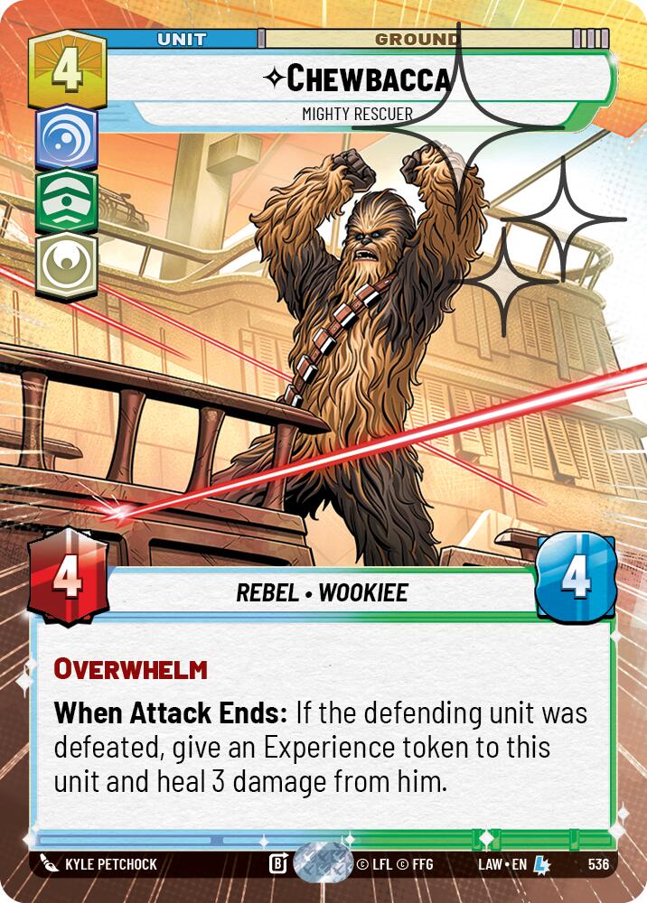 Chewbacca - Mighty Rescuer (536) (Hyperspace Foil) (536) [A Lawless Time]