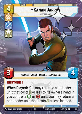 Kanan Jarrus - Spectre One (591) (Hyperspace Foil) (591) [A Lawless Time]