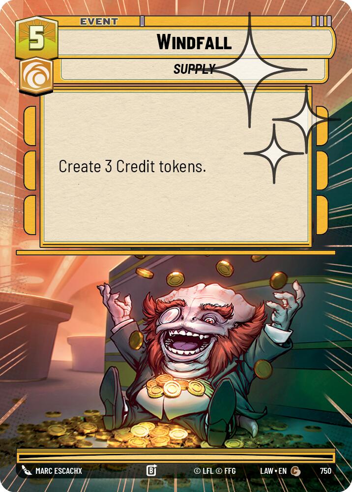 Windfall (750) (Hyperspace Foil) (750) [A Lawless Time]