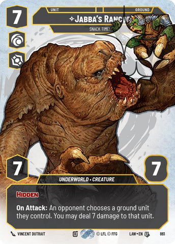 Jabba's Rancor - Snack Time! (Prestige Foil) (861) (861) [A Lawless Time]