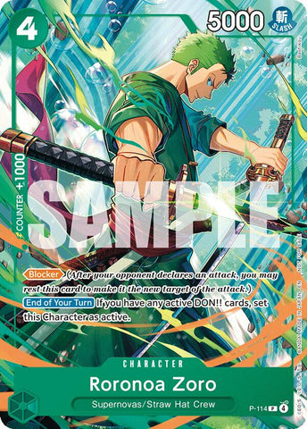 Roronoa Zoro (P-114) [One Piece Promotion Cards]