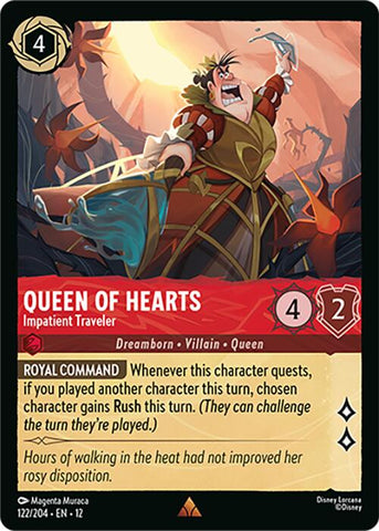 Queen of Hearts - Impatient Traveler (122/204) [Wilds Unknown]