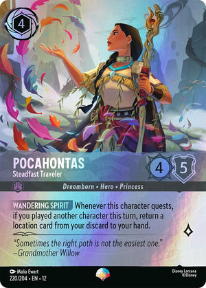 Pocahontas - Steadfast Traveler (Epic) (220/204) [Wilds Unknown]