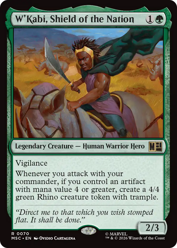 W'Kabi, Shield of the Nation (Surge Foil) [Marvel Super Heroes Commander]