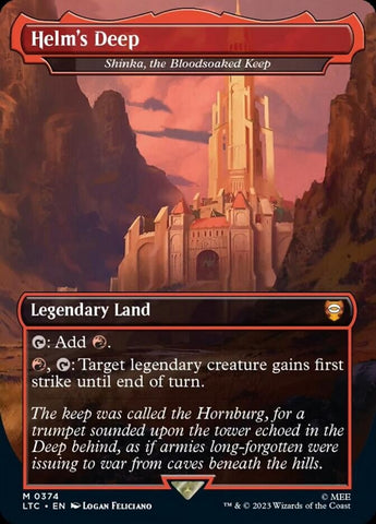 Helm's Deep - Shinka, the Bloodsoaked Keep (Borderless) [The Lord of the Rings: Tales of Middle-Earth Commander]